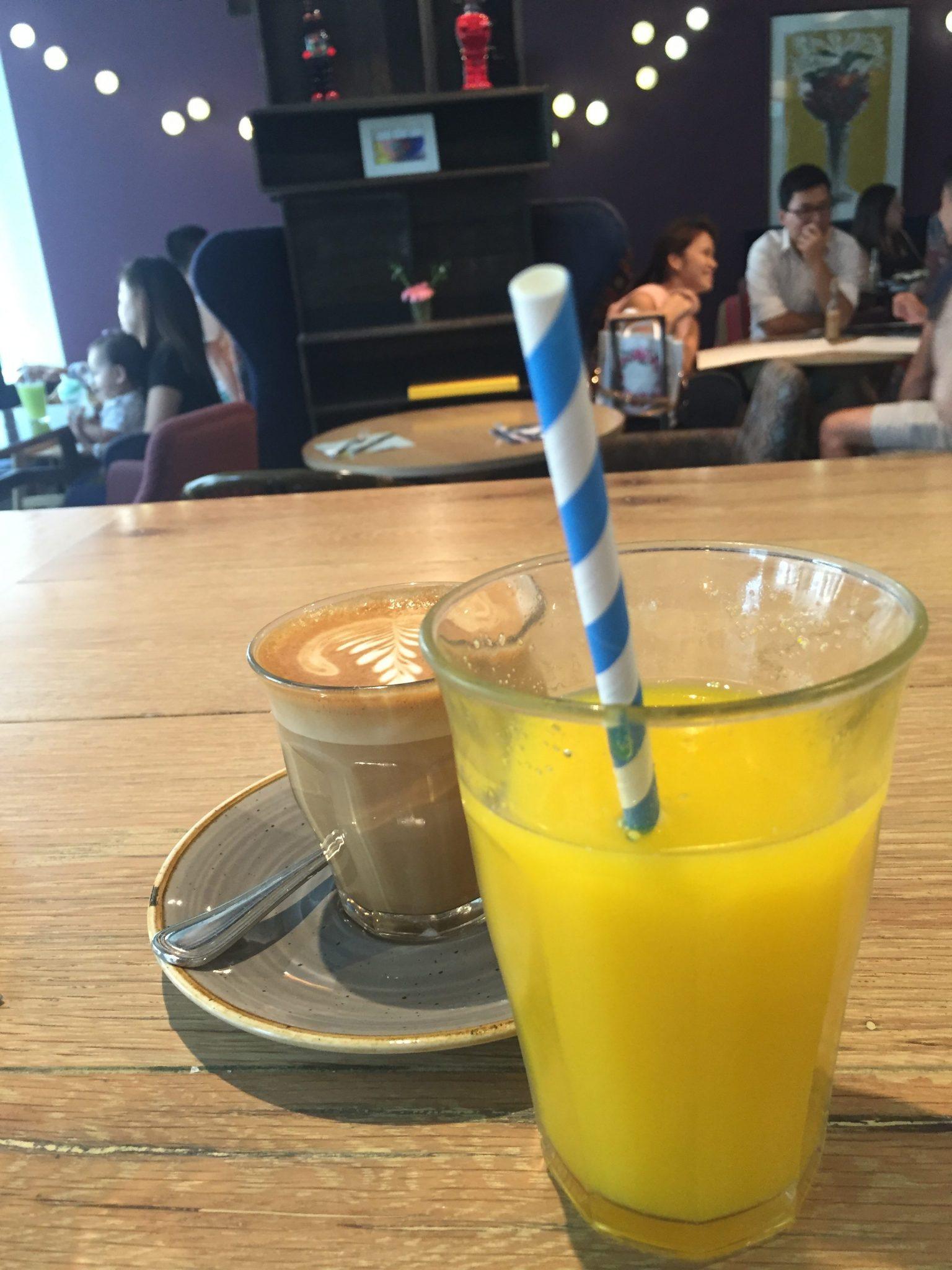 One Day in Singapore: Hidden Gems & Classics 9 orange juice and a flat white at wild honey singapore