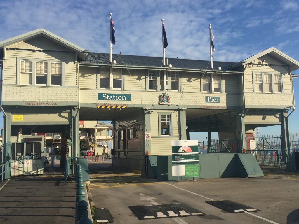 entrance to station pier port melbourne