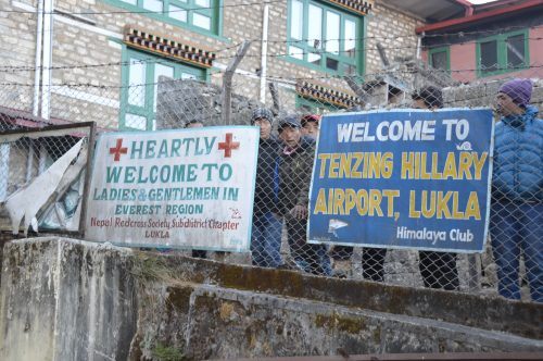 signs at lukla airport nepal signs at lukla airport nepal