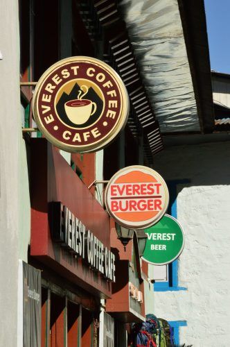 restaurant signs in lukla nepal restaurant signs in lukla nepal