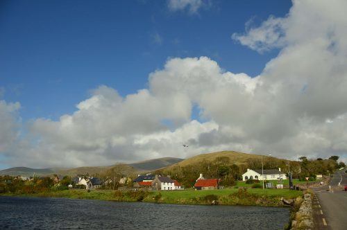 small irish town with big blue sky dingle peninsula ireland small irish town with big blue sky dingle peninsula ireland