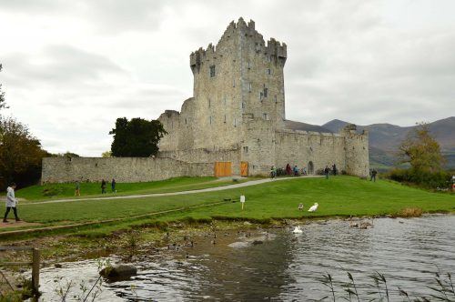 ross castle with lake in foreground in killarney ireland ross castle with lake in foreground in killarney ireland