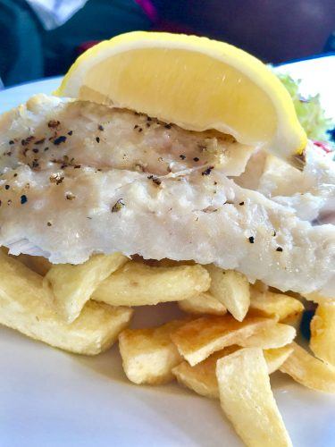 grilled fish and chips with lemon dingle peninsula ireland grilled fish and chips with lemon dingle peninsula ireland