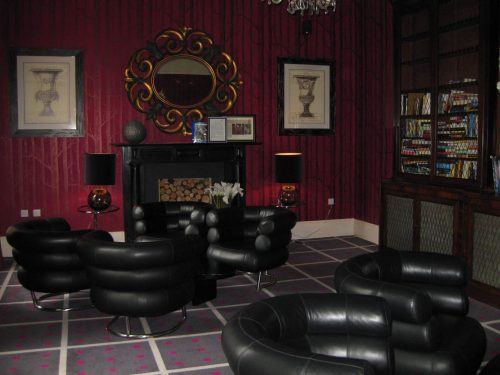 library room with dark seats at monart spa ireland library room with dark seats at monart spa ireland