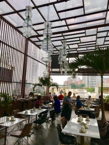 tables on the 6th floor art hotel medellin