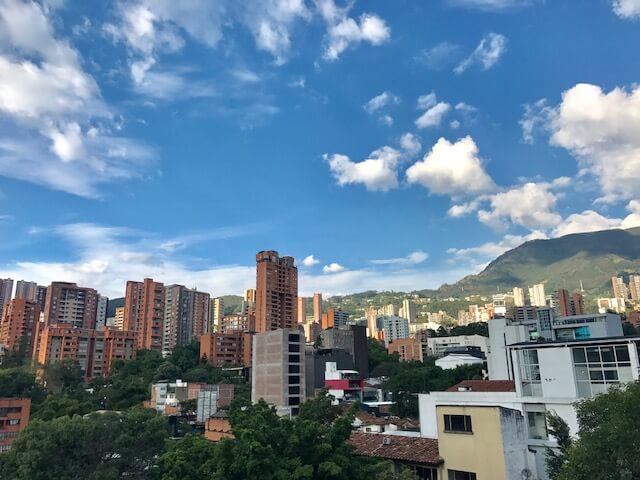 View from the Art Hotel Medellin Rooftop