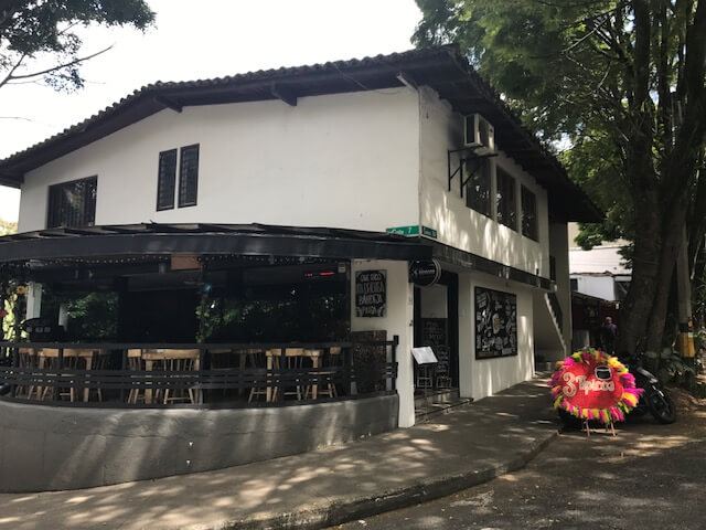 Exterior of 3-Tipicos restaurant Medellin