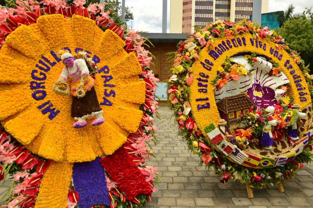 floral display plaza mayor medellin of winners