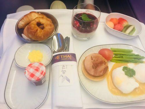 breakfast business class thai airways