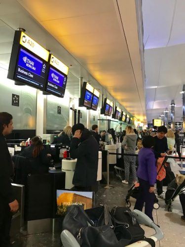 thair airways business class check in heathrow terminal 2