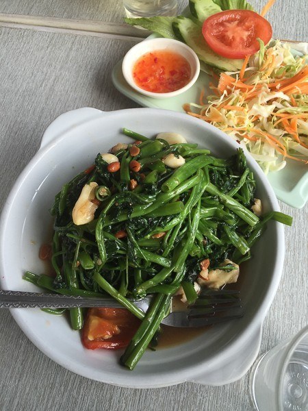 Hong Kong Travel Blog: Heading Off the Beaten Path 3 green vegetables in a white bowl shek o hong kong
