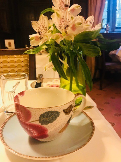Ockenden Manor Spa & Hotel Review 22 afternoon tea cup and saucer at ockenden manor