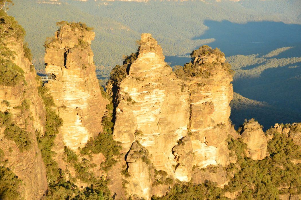 The three sisters rocks in the blue mountains new south wales