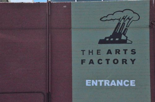 sign for the arts factory