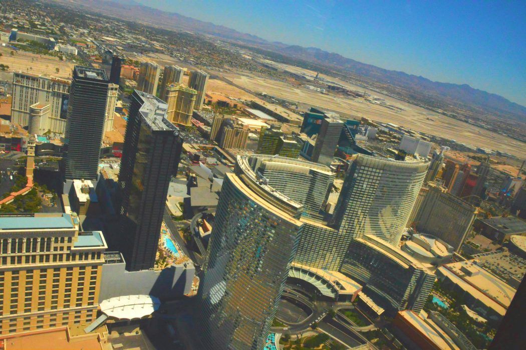 The las vegas strip aerial view from a helicopter - what you can do in las vegas besides gamble