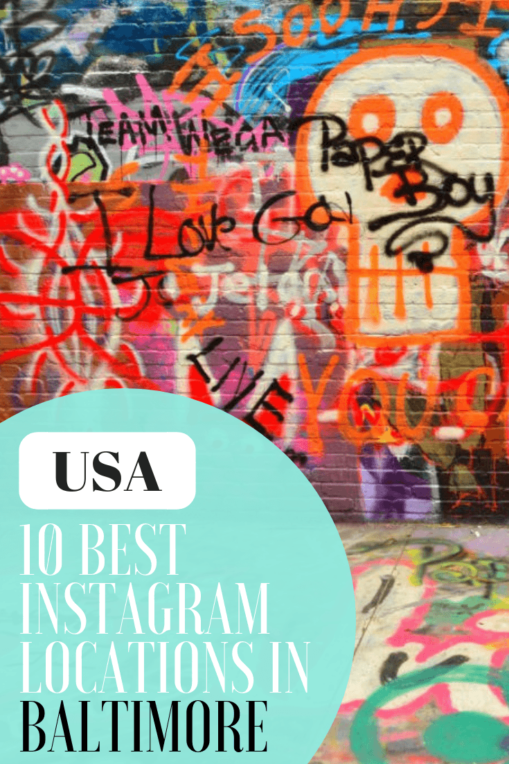 Baltimore, Maryland, is very photogenic! From Sherwood Gardens to Pierces Park to the Paper Moon Diner there are opportunities galore. Here are my 10 most Instagram worthy Baltimore Tourist Attractions and where to capture street art on your next travel in Baltimore, USA #baltimore #baltimoremayland #USATravel #instagram