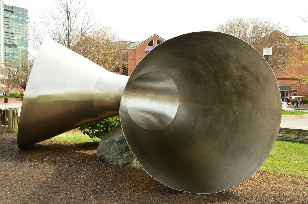 pierces park steel sculpture
