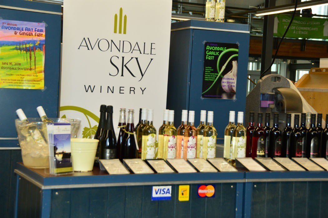 Avondale Sky Winery stall at halifax market
