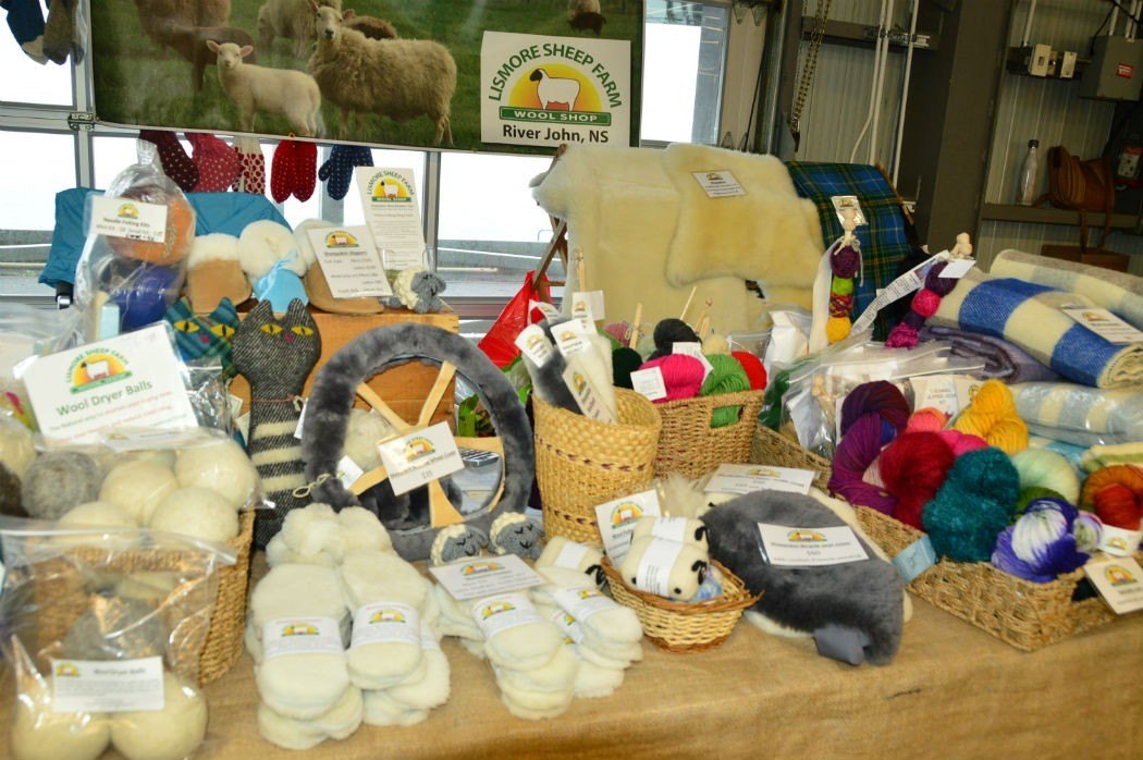 wool products at seaport farmers market