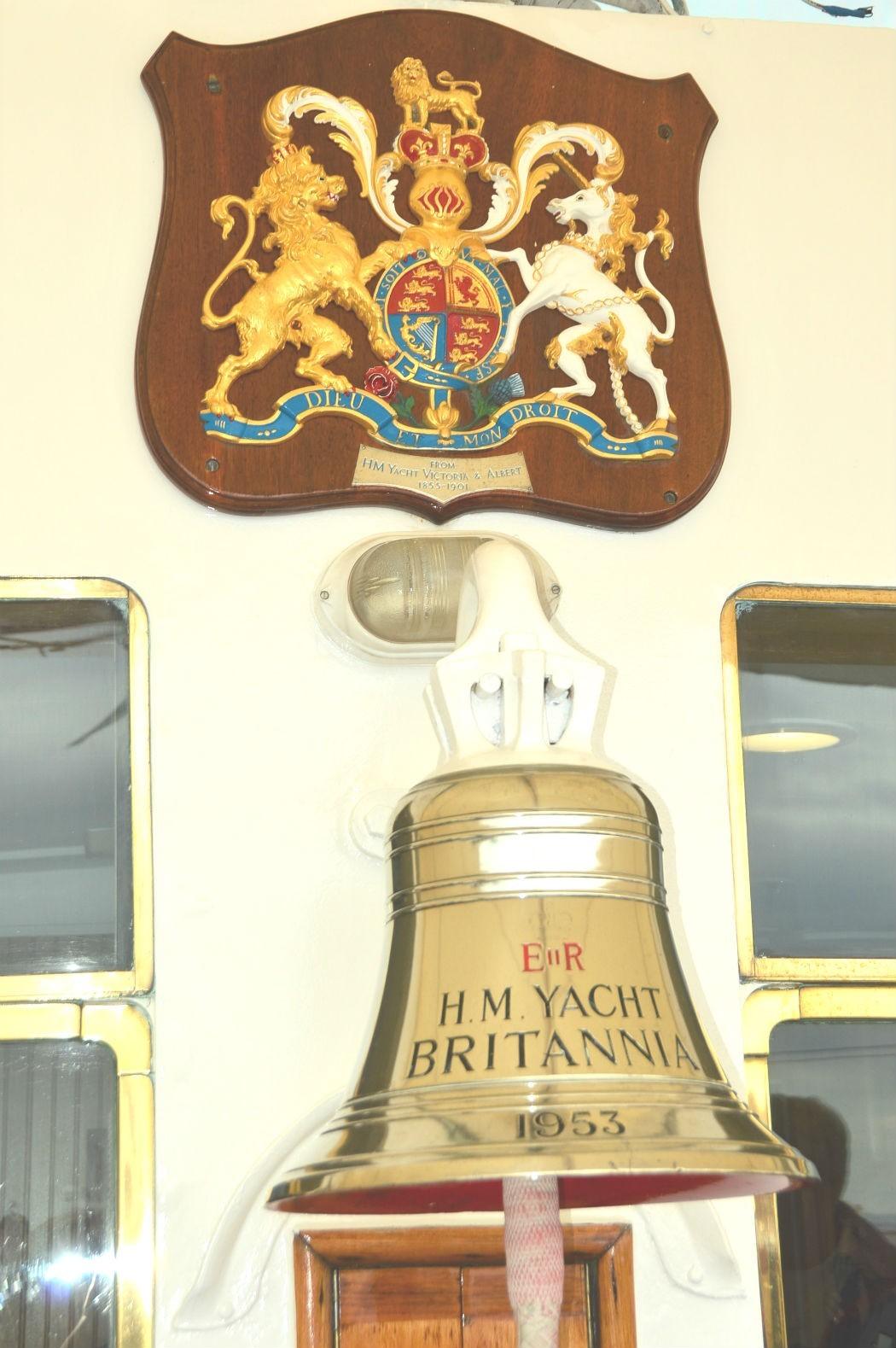 royal yacht britannia bell and crest