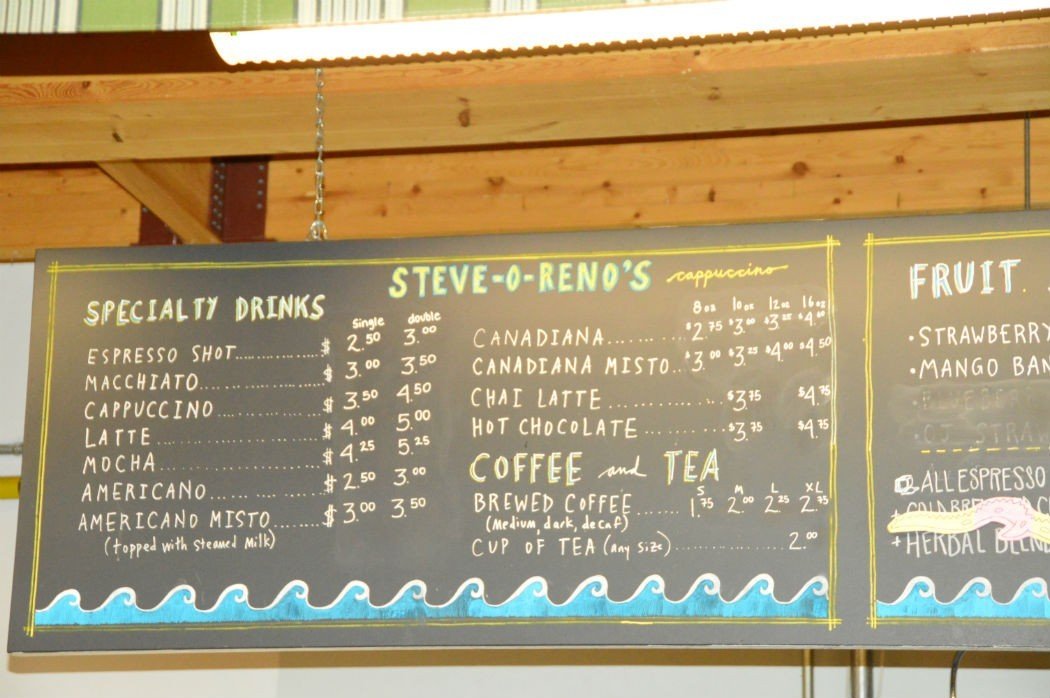 Halifax Farmers Market: Everything You Need to Know 13 Coffee menu at Steve-O-Reno's