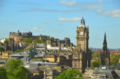 view over edinburgh