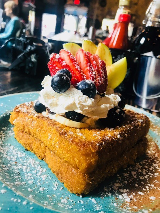 5 Great Baltimore Food Tour Options: Guided and DIY 10 Captain Crunch french toast at the Blue Moon Cafe Federal Hill Baltimore