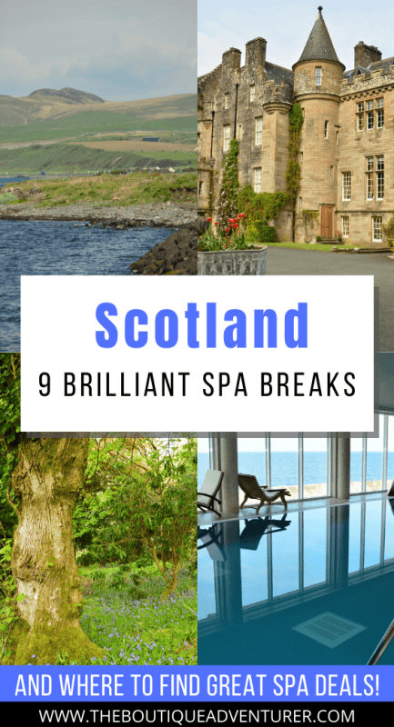 Looking for a European Spa Break? Why not consider Scotland? Here are 9 fantastic spa breaks in Scotland – from Edinburgh to a spa on its own island to Ayrshire – day spas, luxury spas, different treatments – as well as where to go to get the best spa deals! #spa #spabreak #scotland 