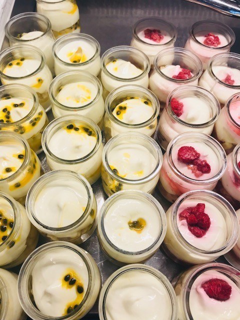 yogurt at the Air NZ lounge sydney airport