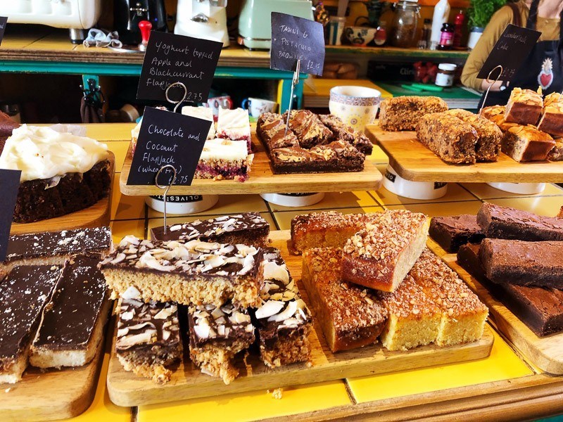 Glorious-Art-house-cafe-exeter-display-of-cakes