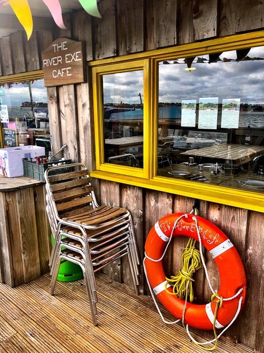 4 Best Things to do in Exmouth You Won't Want to Miss 17 Entry to the River Exe Cafe with chairs