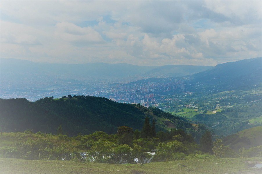 view of medellin from La Catedral Medellin