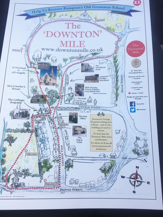 11 Best Cotswolds Tour from London Options and Top Tips 5 Map of the Downton Mile in the cotswolds