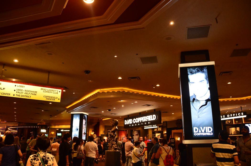 signage at the entrance to david copperfield