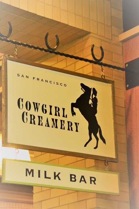 Cowgirl Creamery & Milk Bar sign at the Ferry Building