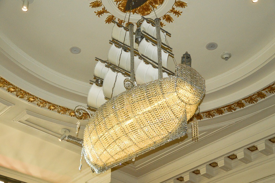 the ship chandelier in the kimpton hotel monaco in philadelphia
