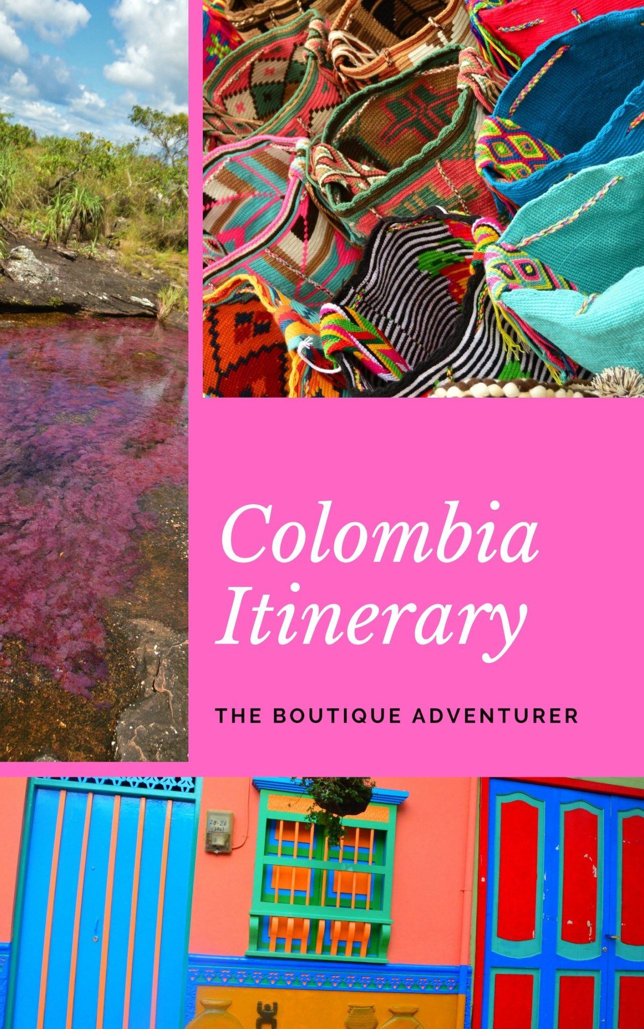 This 2 Week Colombia Itinerary includes the best places to go, boutique hotels to stay in, great places to eat and the best things to do when in wonderful Colombia! Medellin, Bogota, Cartagena and Cano Cristales #colombia #colombiaitinerary #medellin #bogota #canocristales