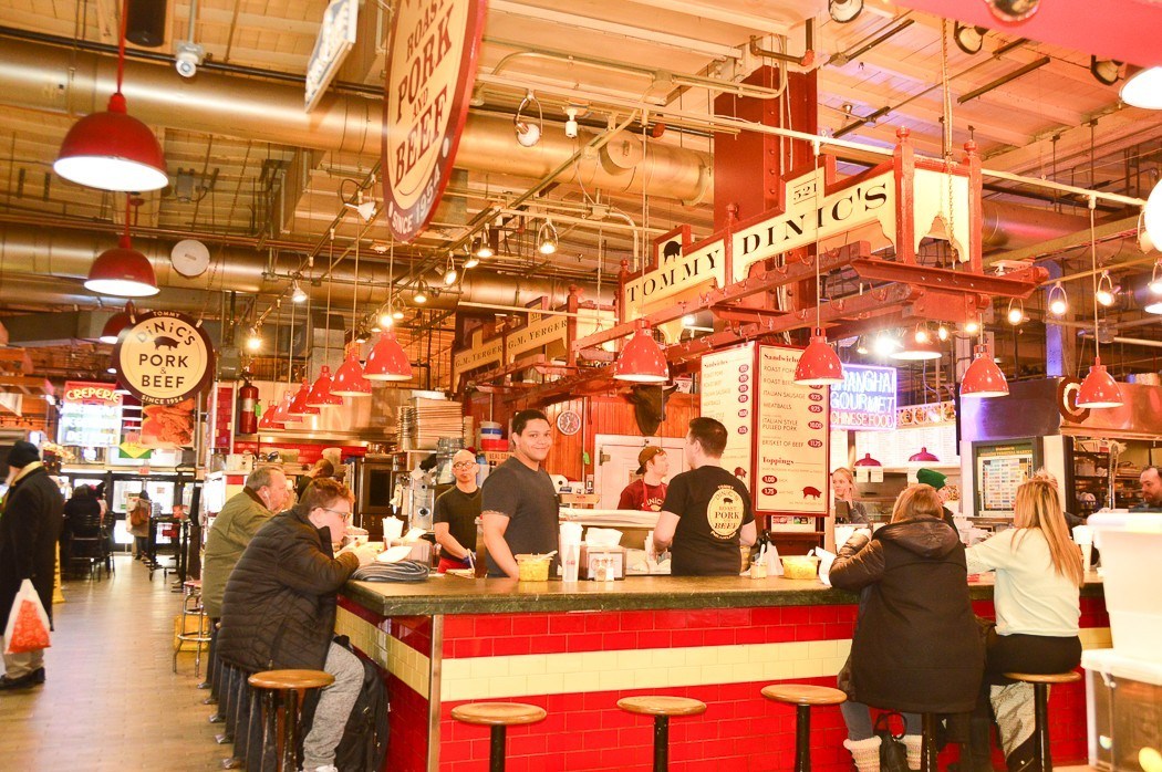DiNic's counter at Reading Terminal Market