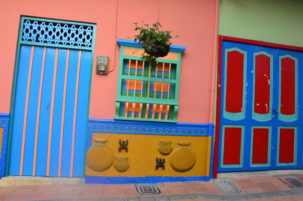 Perfect Colombia Itinerary 2 Weeks including the Rainbow River 19 colourful doors and window frame in guatape