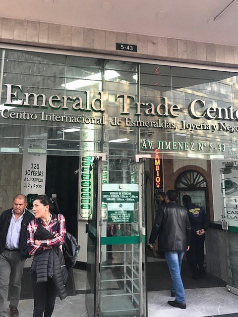 emerald trade centre in bogota entrance