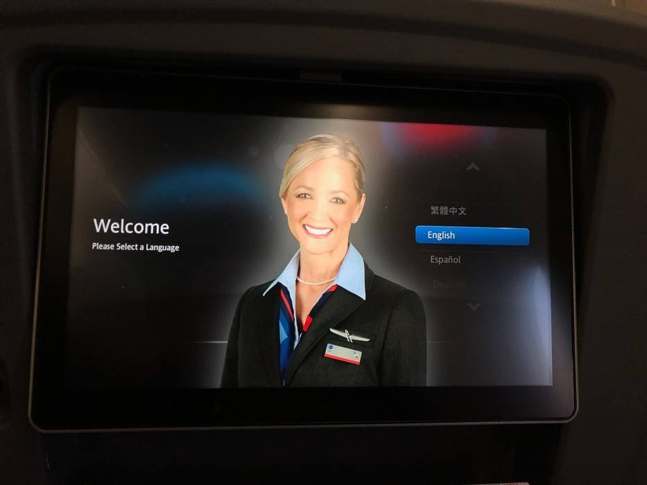 American Airlines Premium Economy 777 Review - Is it Worth Paying Extra? 2 american-airlines-screen with woman on it