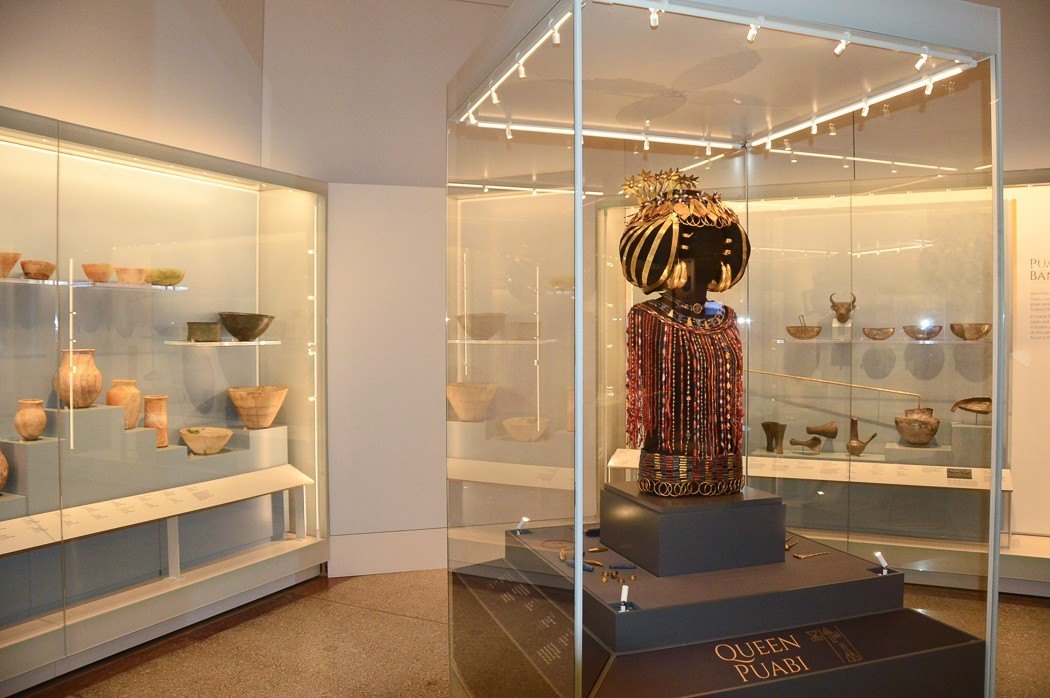 items on display at the Penn musuem philadelphia