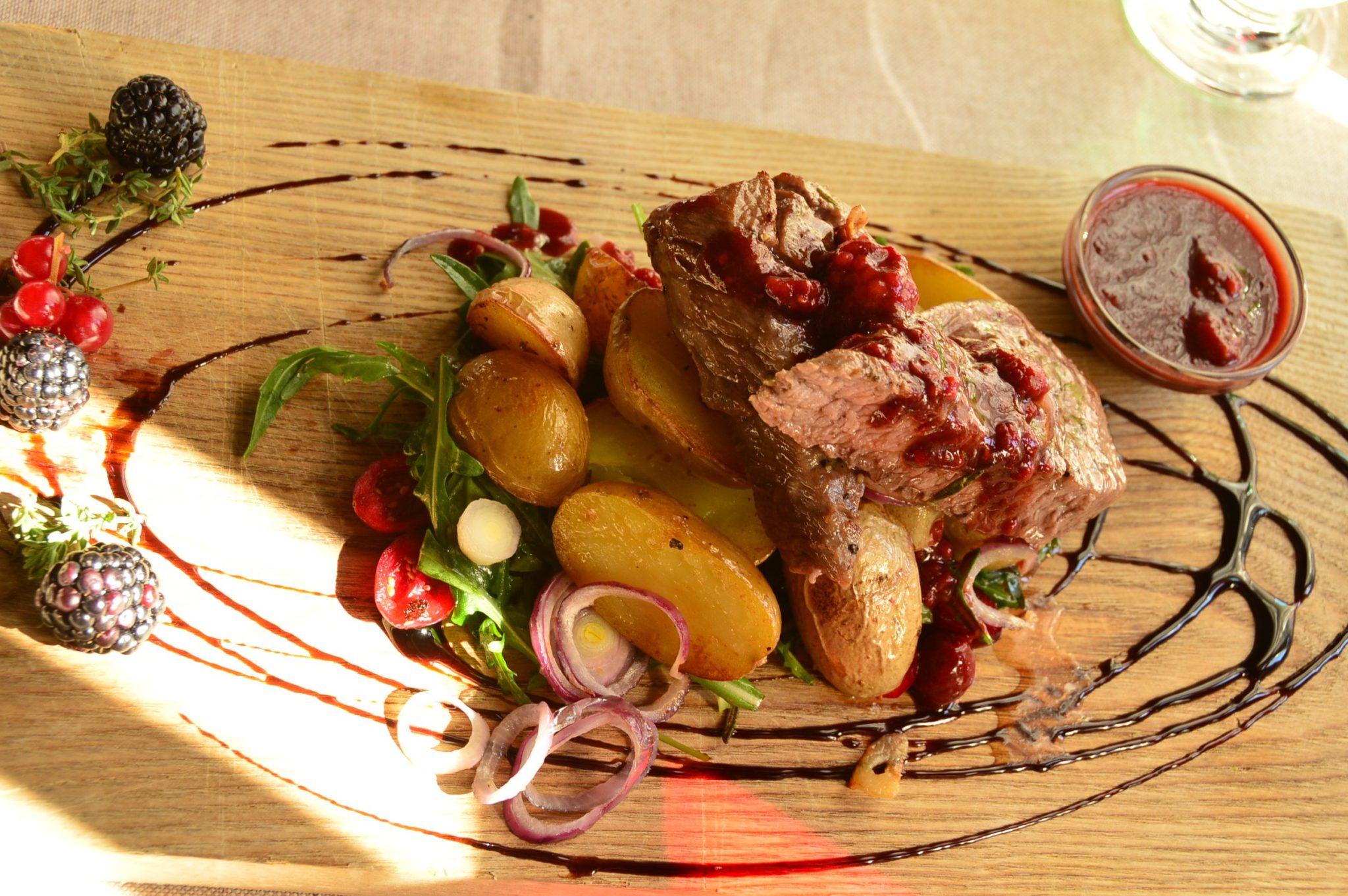 Lamb dish at Maja restaurant Riga Latvia