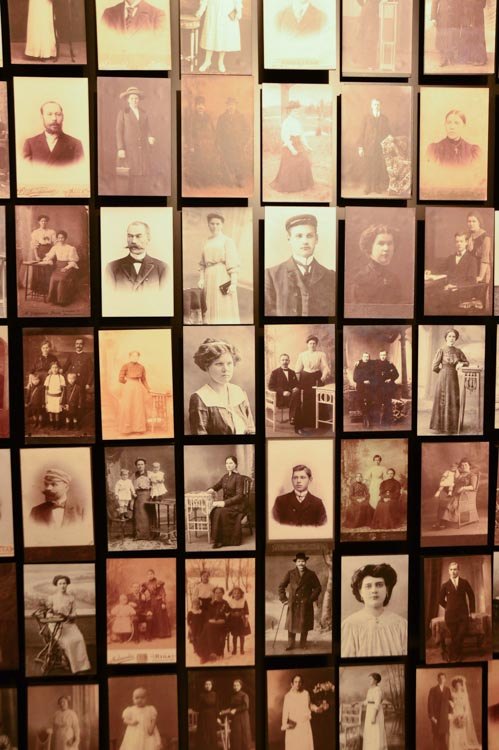 Old photos at the Riga Art Nouveau Museum