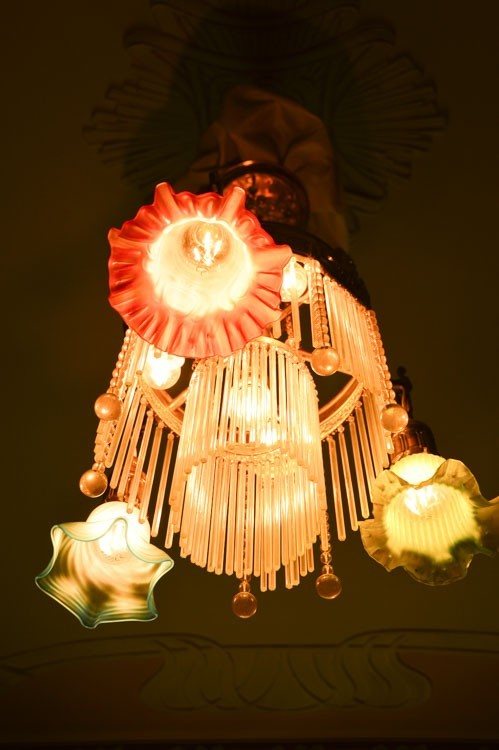 Light fitting at Art Nouveau Museum