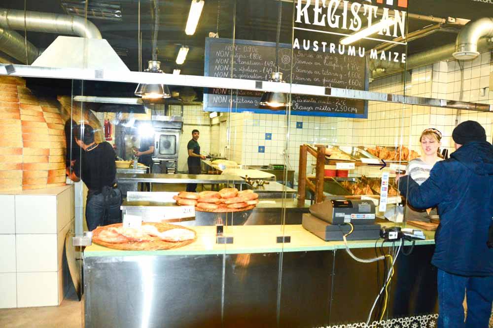 uzbekistan bakery at Riga Central Market