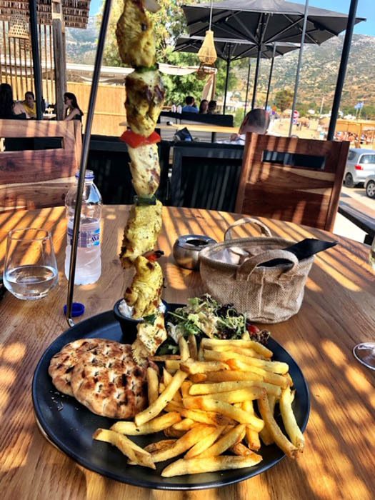 Mylopotas Beach Complete Guide 15 greece_ios_chicken-souvlaki