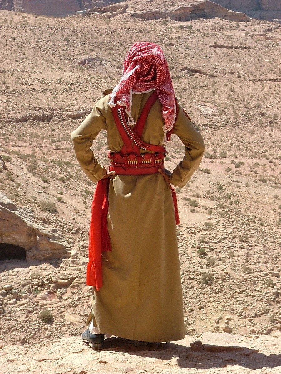 Jordan Itinerary for Boutique Hotel Lovers 8 Jordan-Petra-guard-from-behind