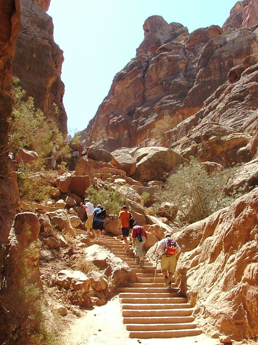 Jordan Itinerary for Boutique Hotel Lovers 22 Jordan-Petra-walking-up-to-the-high-altar