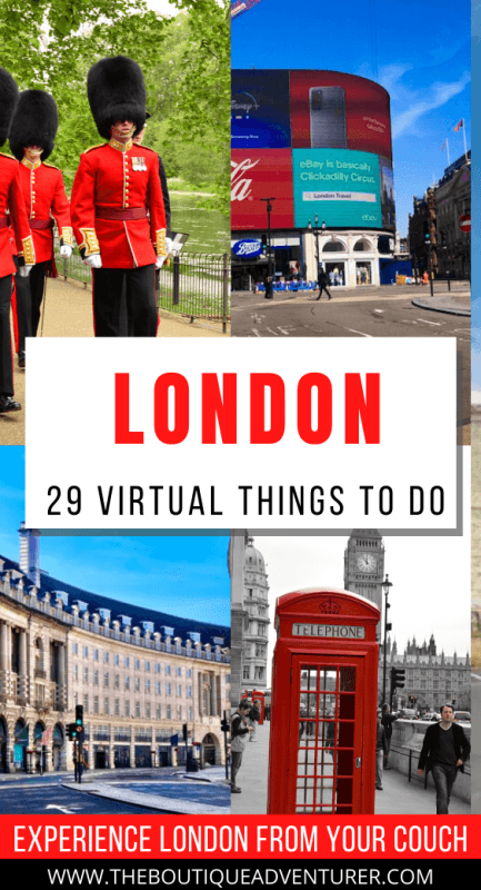 London Travel Blog - 29 Virtual Ways to Experience London - by a Londoner 26 queen's guardsmen in park, picadilly circus, regent street, red telephone booth and big ben in london england